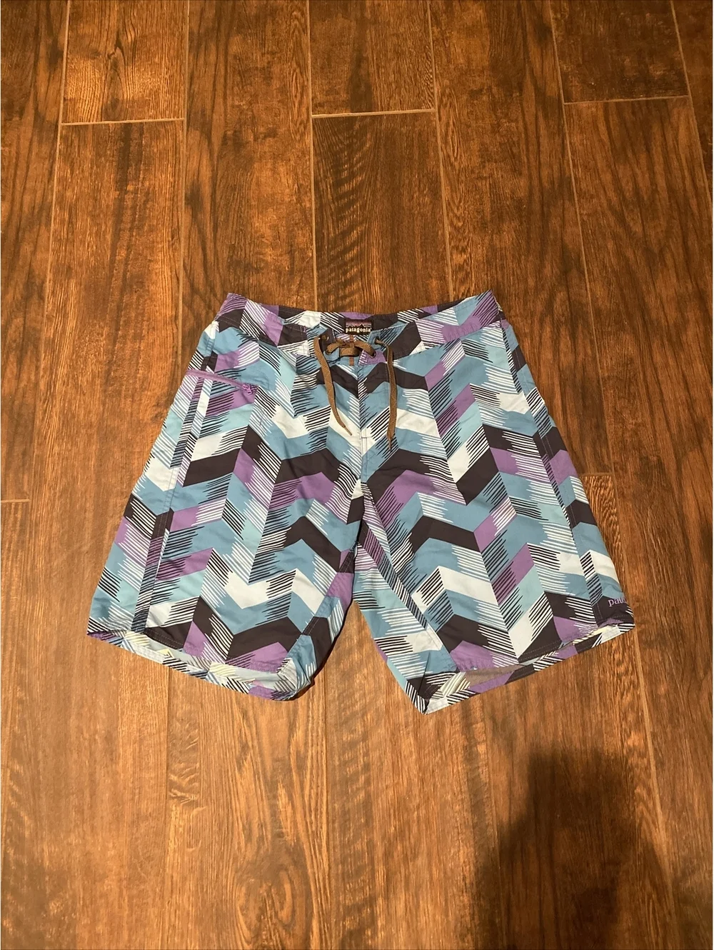Patagonia 32 Mens Drawstring Nylon Outdoor Swim Board Shorts